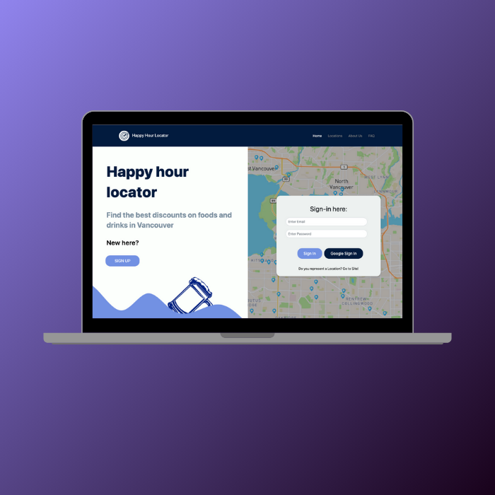 React Web App - Happy Hour Locator